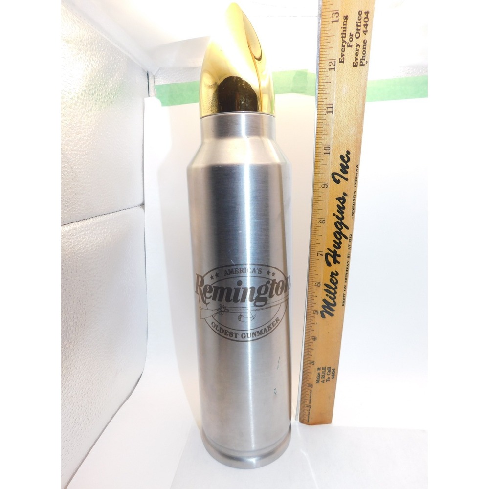 Remington Laser Etched Artillery Shell Thermos 14"